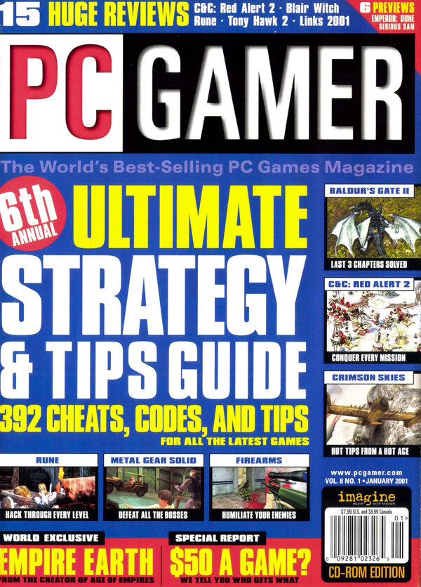 PC Gamer Issue 080 (January 2001) cover